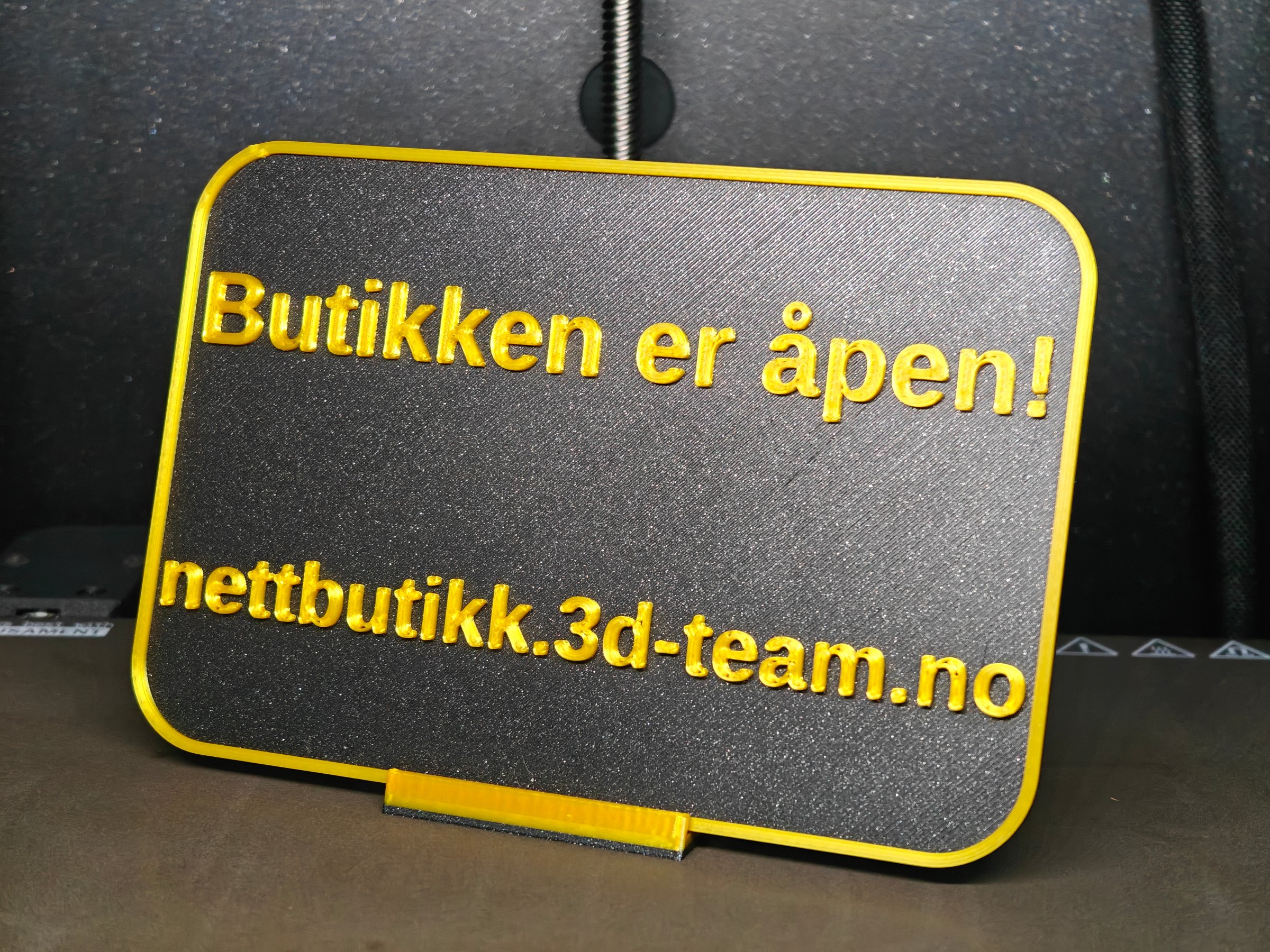 Skilt – Stort med 2 linjer