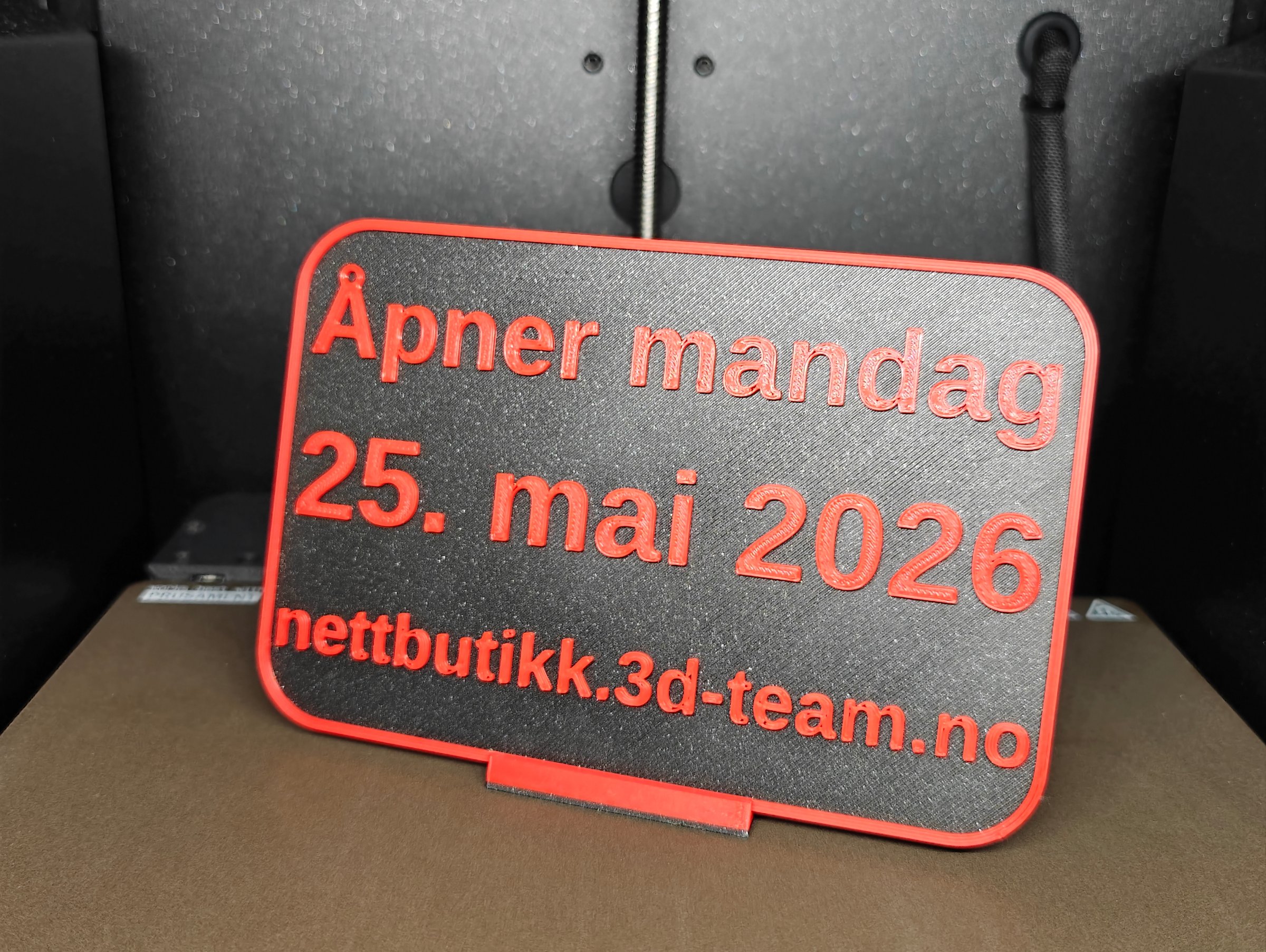 Skilt - Stort med 3 linjer